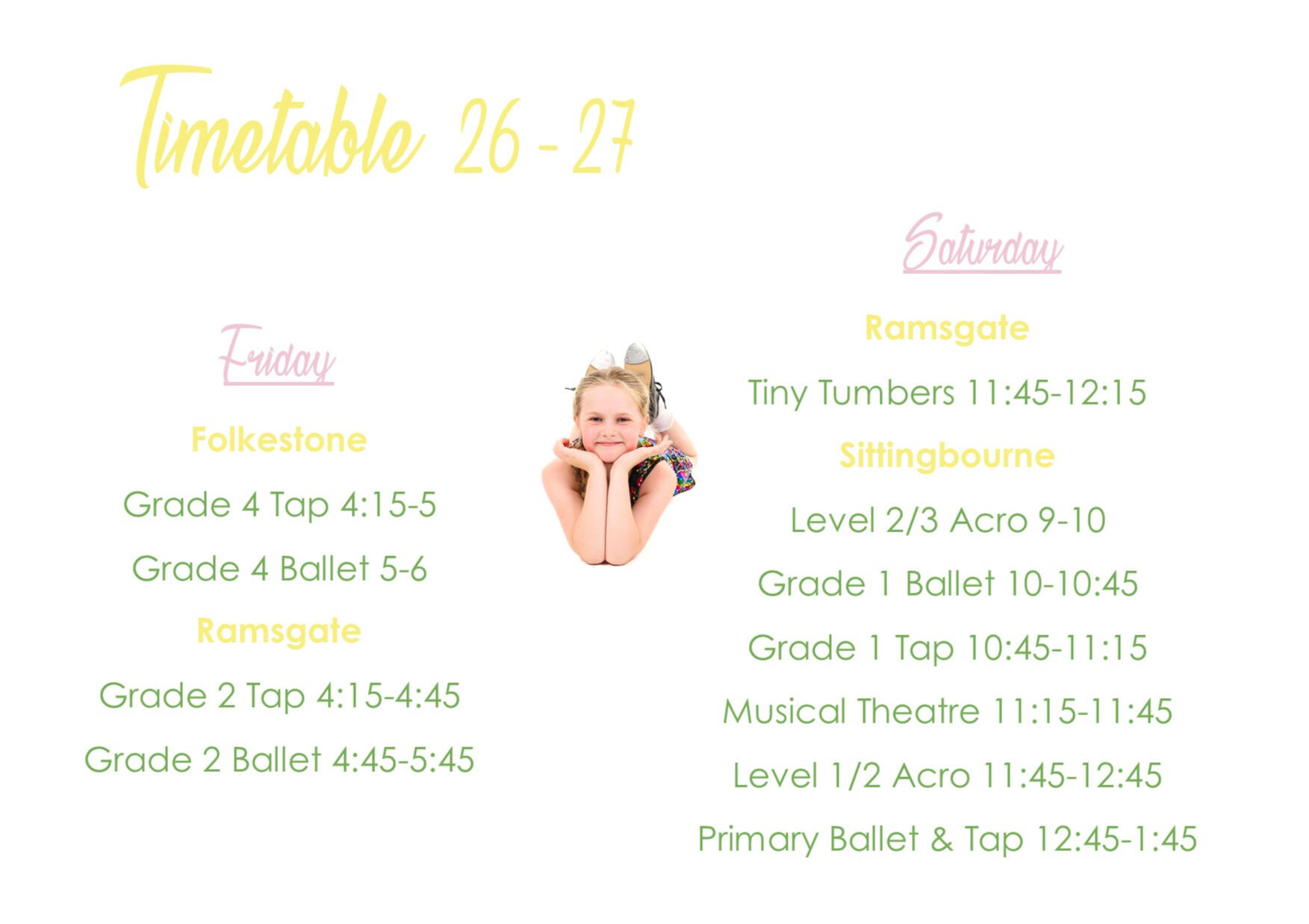 Full Timetable